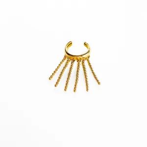 Tasseled  ear cuff