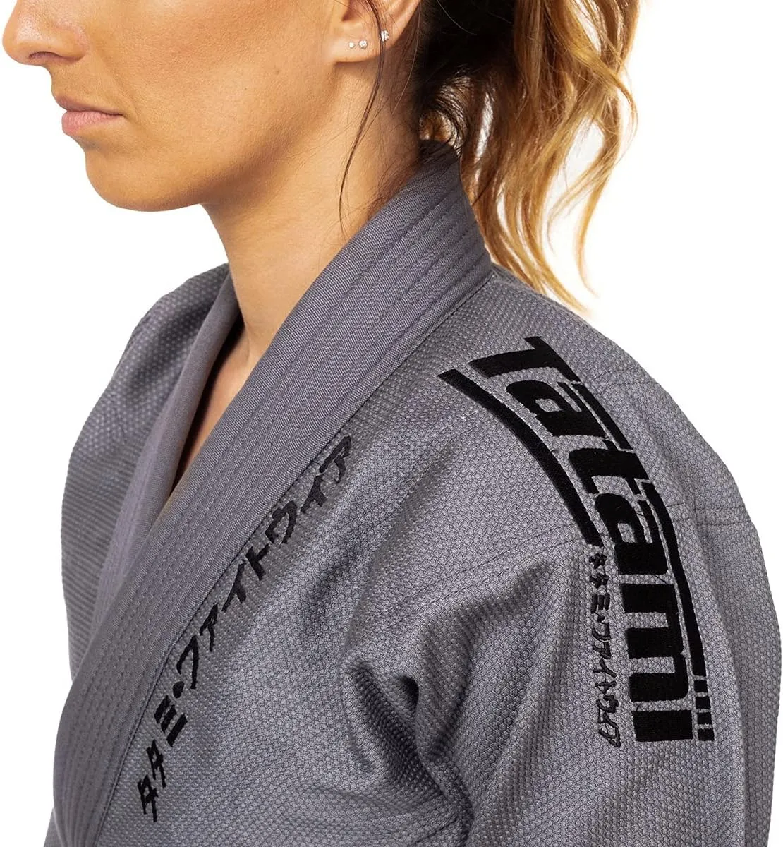 Tatami Fightwear Women's Estilo Black Label BJJ Gi - Gray/Blue