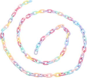 TEHAUX Acrylic Chain for DIY Crafts Smooth and Versatile Crafting Accessory for Jewelry Making Bag Straps and Decorations for Designs and Present Giving