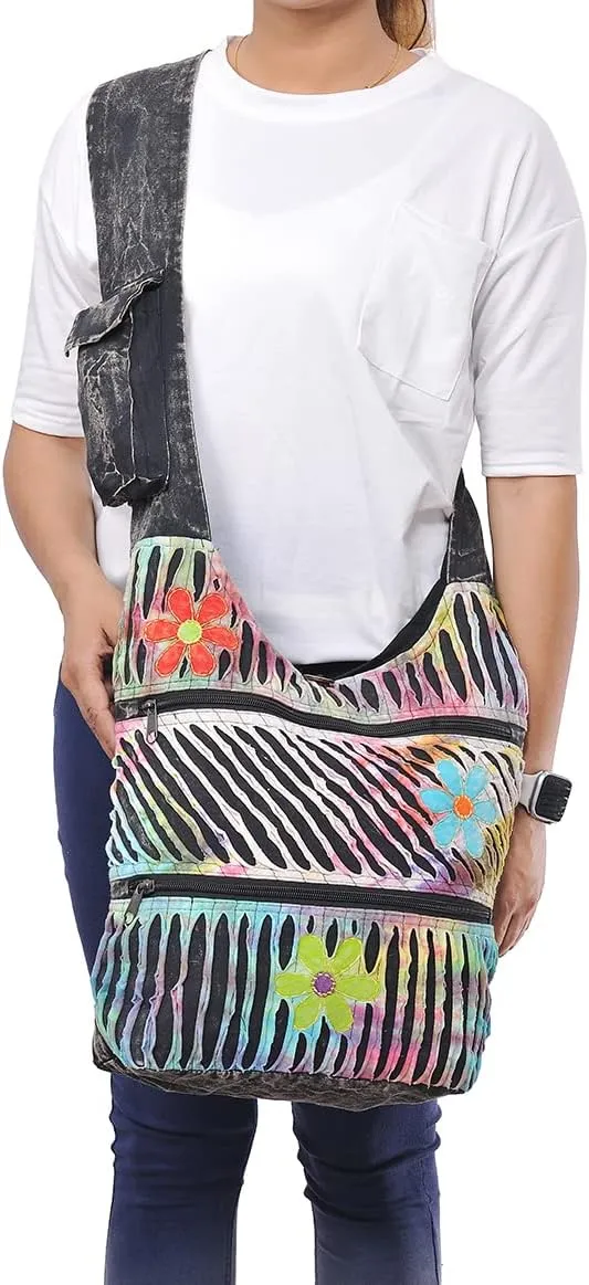 THE COLLECTION ROYAL Hobo Crossbody Bags for Women, Boho Purse, Boho Bag | Hippie Bag, Indie Tote Bag, Cloth Purse for Women