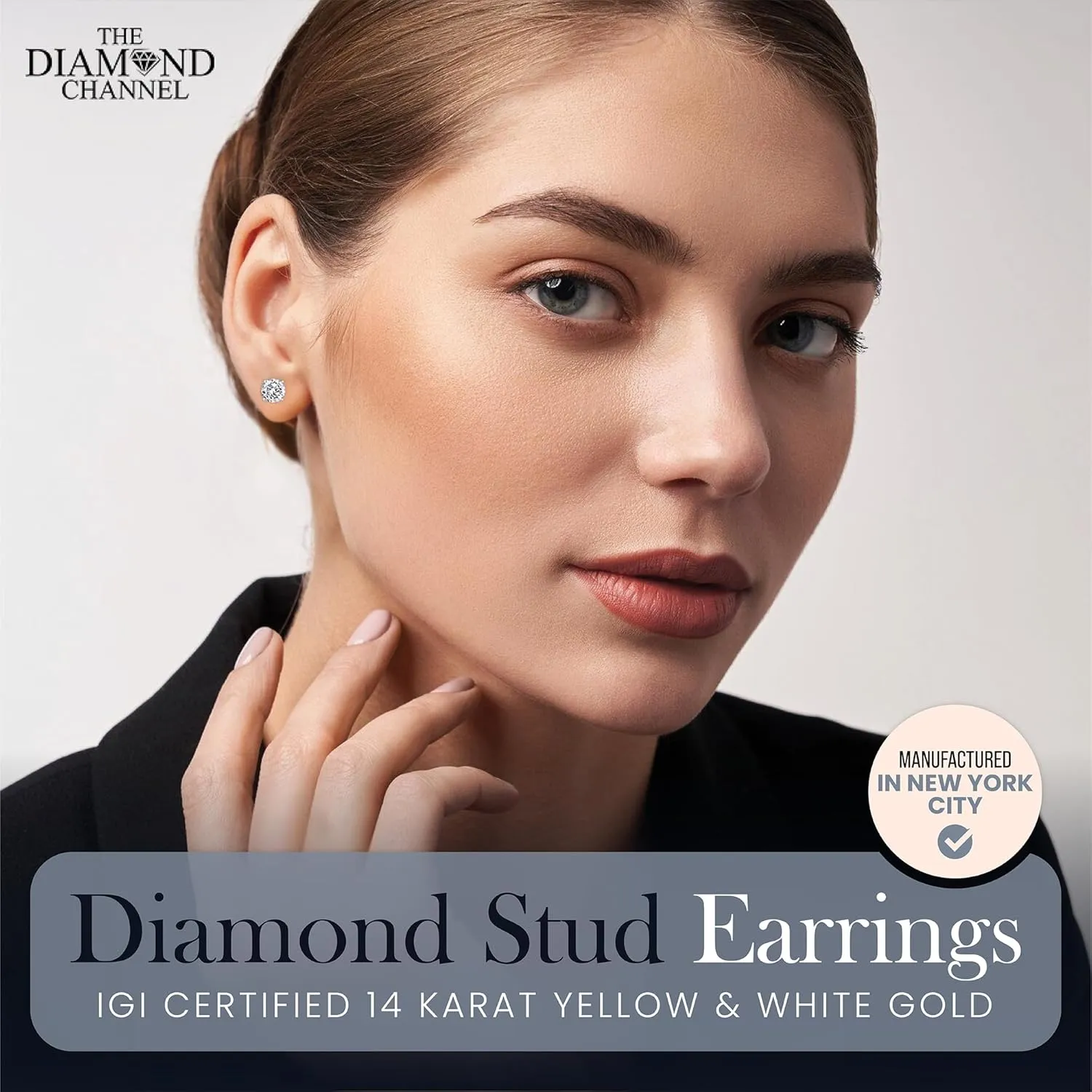 The Diamond Channel CERTIFIED 1 to 6 Carat LAB GROWN Princess-Cut Diamond Stud Earrings Round Cut 4 Prong Screw Back (F-G Color, VS1-VS2 Eye Clean Clarity)