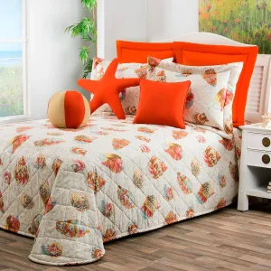 Thomasville At Home Seaside Treasures Sand Bedspreads, Twin 110" Long x 81" Wide, Single Cotton Bedspread (1), Bedroom