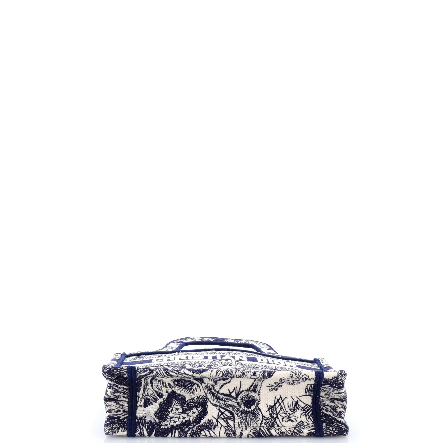 Toile de Jouy Book Tote Embroidered Canvas Mini