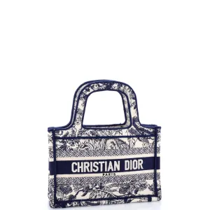 Toile de Jouy Book Tote Embroidered Canvas Mini