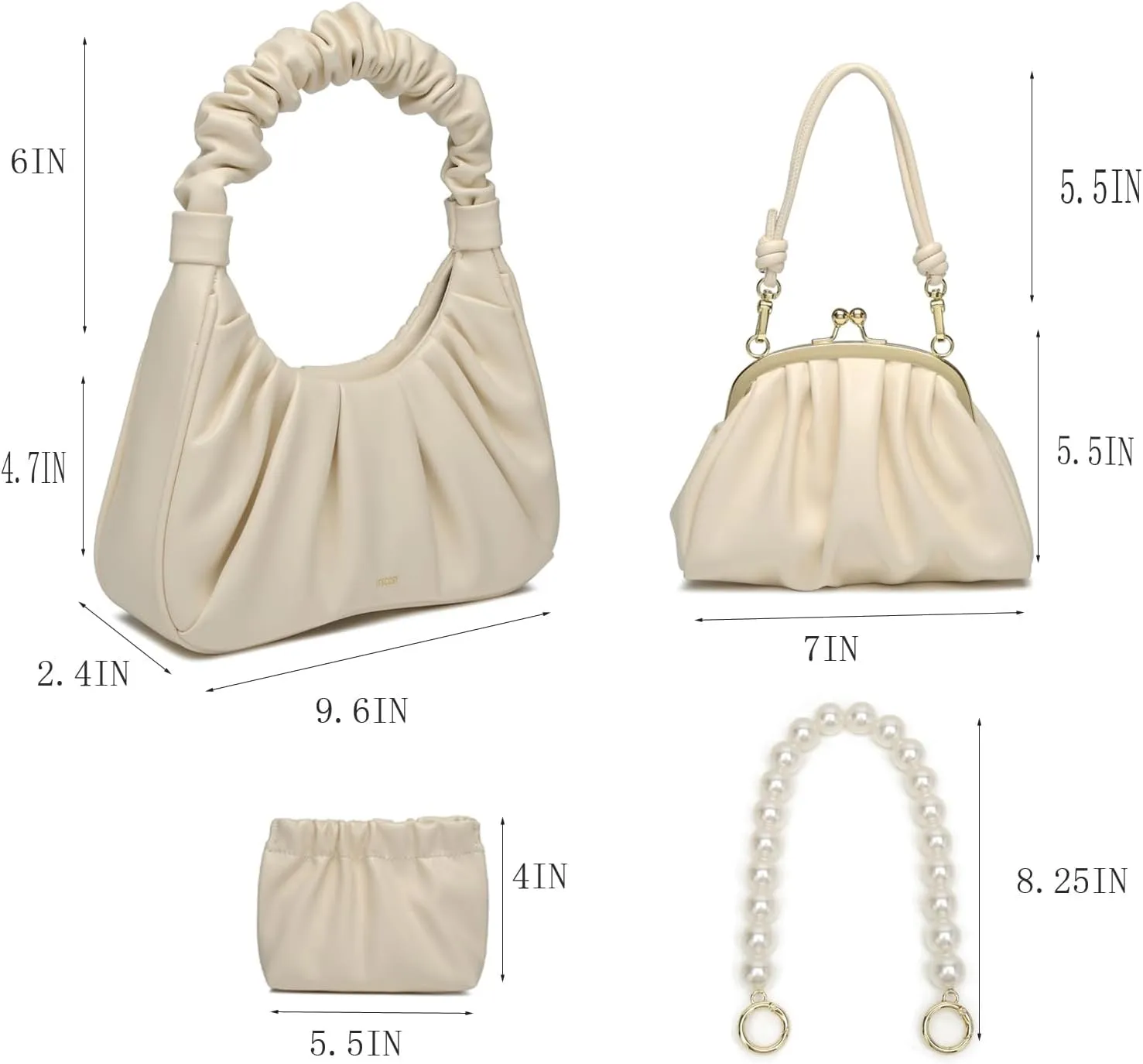Tote Bag for Women Shoulder Bags Handbags Satchel Hobo 4pcs Purse Set