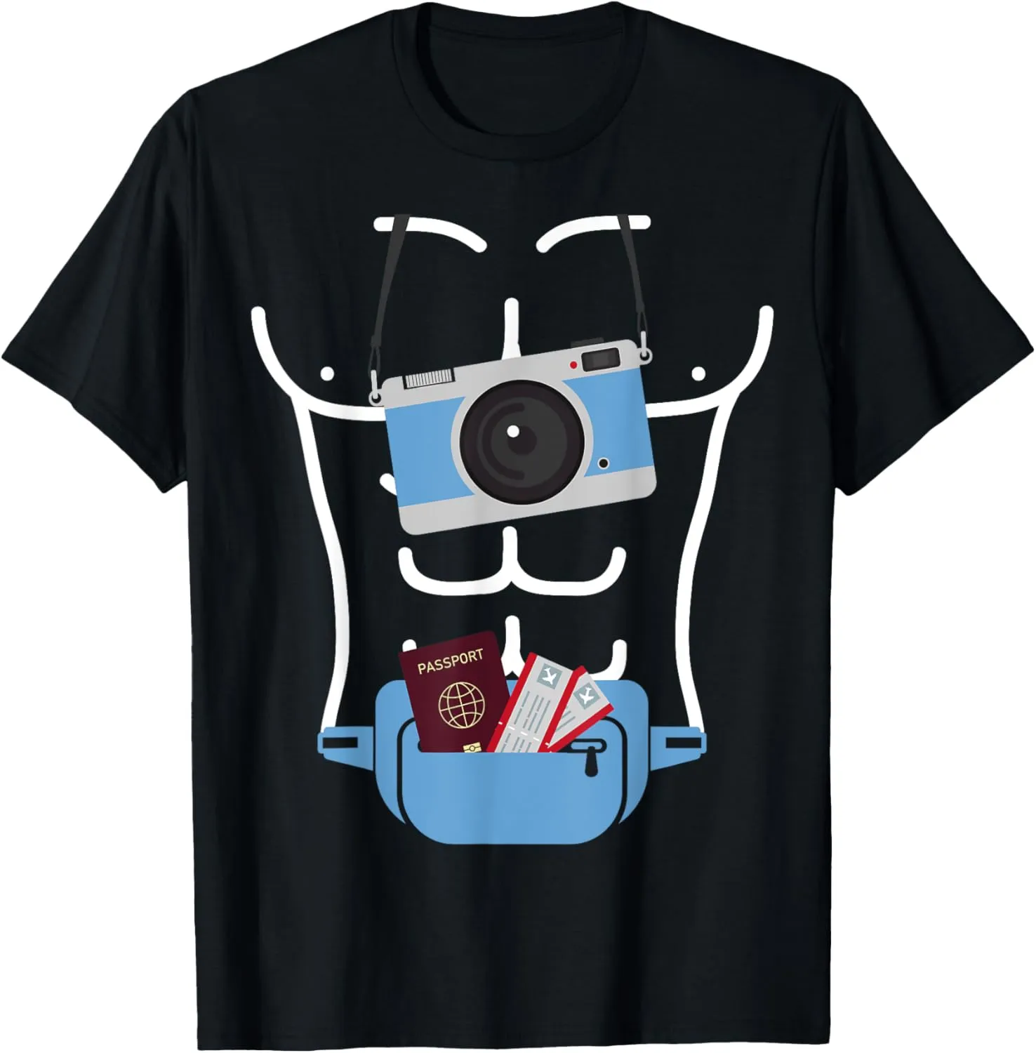 Tourist Spirit Day Camera Passport Fanny Packs Are Cool T-Shirt