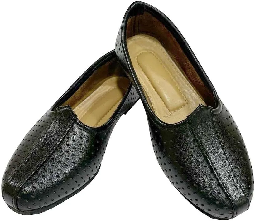 Traditional Unisex Mojari Juttis for Kids - Designer Sherwani Kurta & Lehenga Shoes Stylish - Ethnic Footwear for Boys & Girls