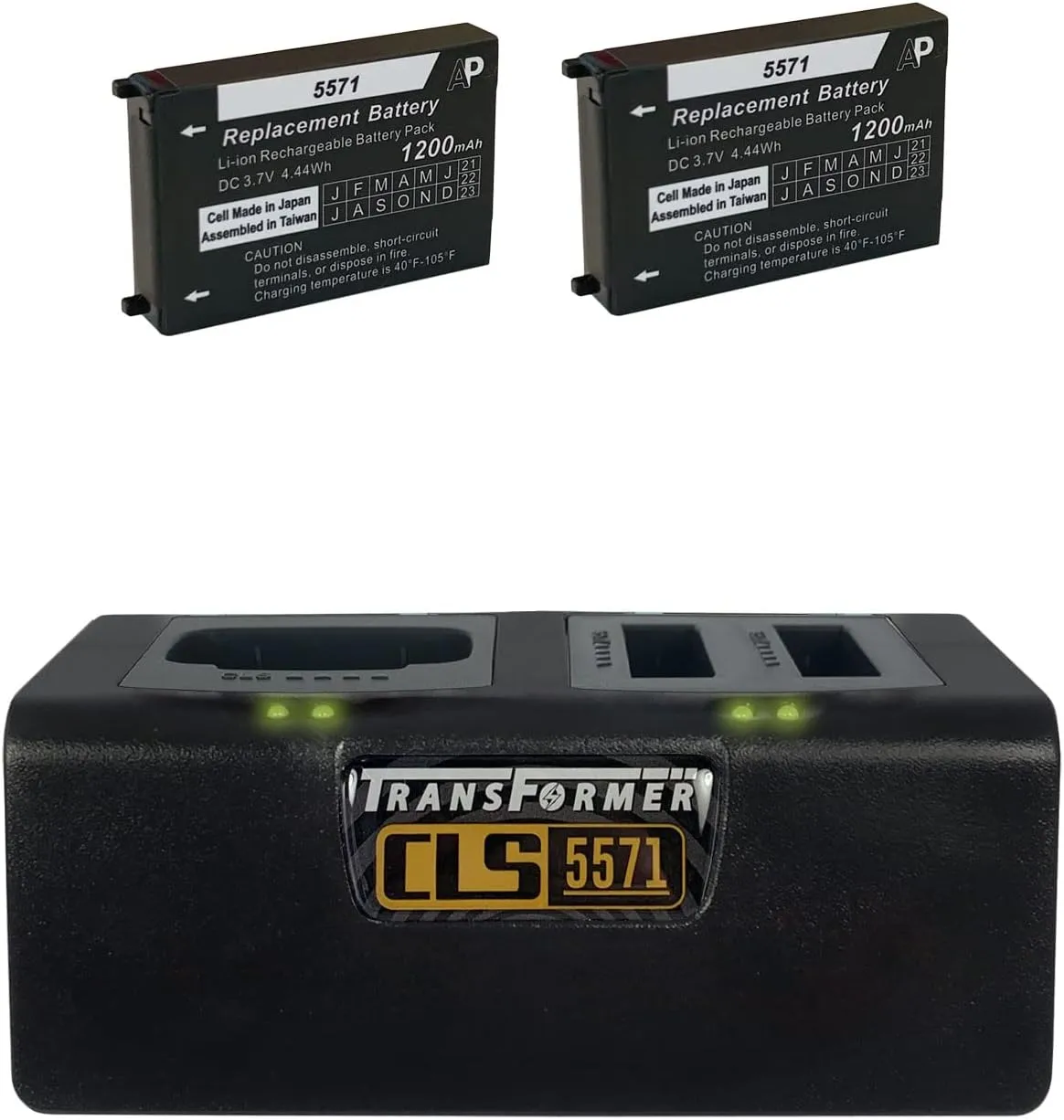 Transformer Charging Station for Motorola CLS Series with 2 Batteries. Power Supply Included. (Radio not Included)