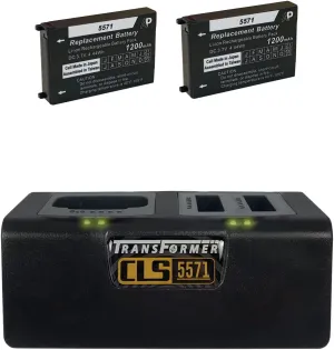 Transformer Charging Station for Motorola CLS Series with 2 Batteries. Power Supply Included. (Radio not Included)