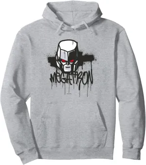 Transformers Classic Megatron Graffiti Face Portrait Pullover Hoodie