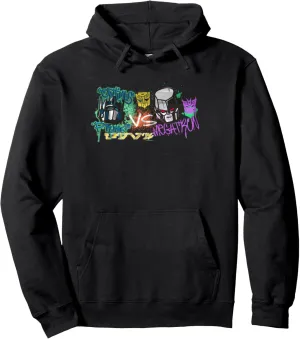 Transformers Optimus Prime Vs. Megatron Retro Graffiti Paint Pullover Hoodie
