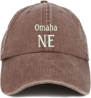 Trendy Apparel Shop Omaha NE Embroidered Pigment Dyed Washed Baseball Cap