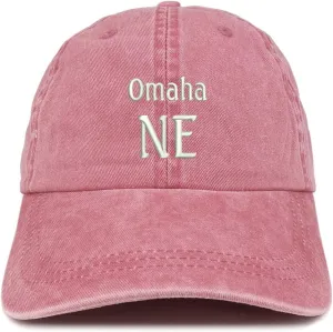 Trendy Apparel Shop Omaha NE Embroidered Pigment Dyed Washed Baseball Cap