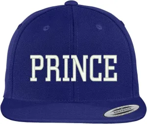 Trendy Apparel Shop Prince Embroidered Flat Bill Adjustable Snapback Cap