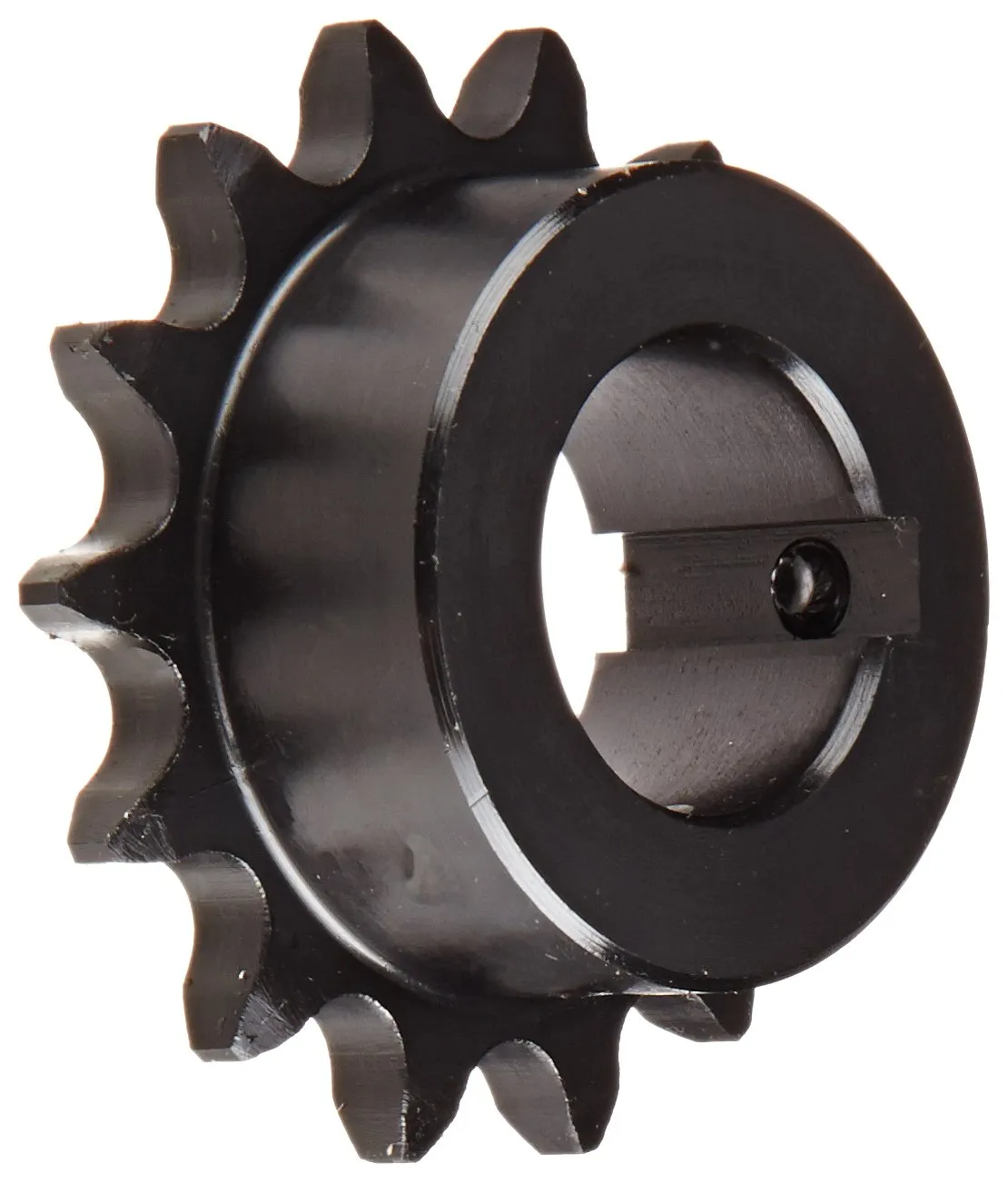 Tsubaki 41B14F-1 Finished Bore Sprocket, Single Strand, Inch, #41 ANSI No., 1/2" Pitch, 14 Teeth, 1" Bore