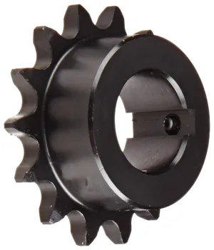 Tsubaki 41B14F-1 Finished Bore Sprocket, Single Strand, Inch, #41 ANSI No., 1/2" Pitch, 14 Teeth, 1" Bore