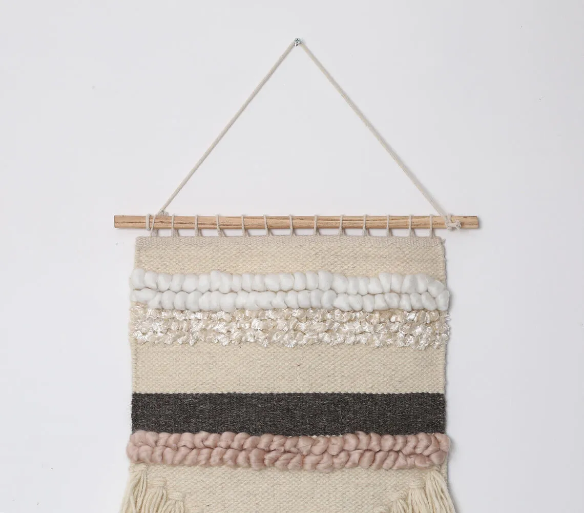 Tufted & Tasseled Bohemian Wall hanging