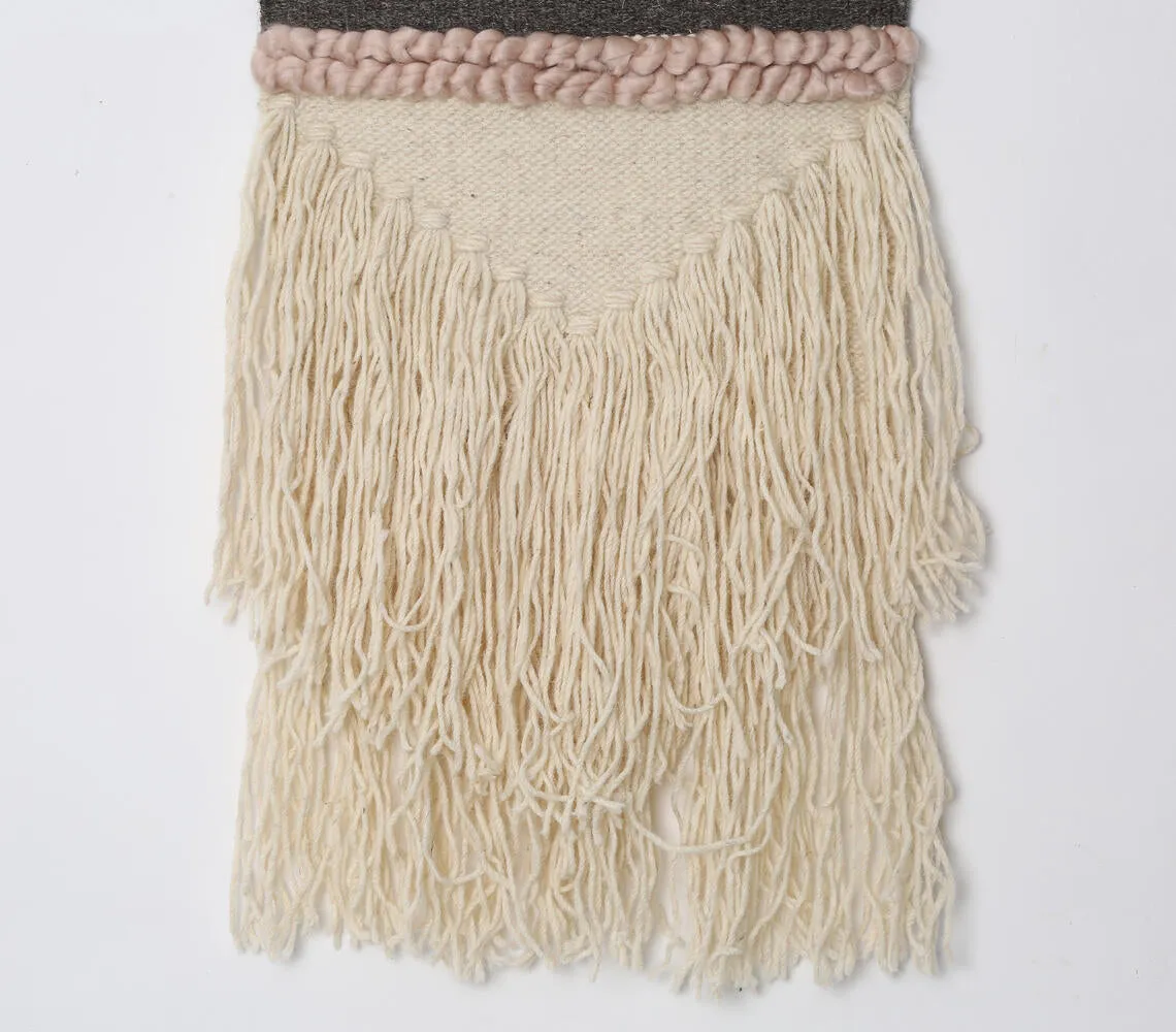 Tufted & Tasseled Bohemian Wall hanging