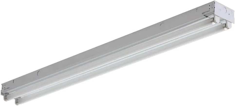 Two-Light T8 C 232 120 GESB Fluorescent Strip Light, 32 watts, 4-feet,120 Volts, White