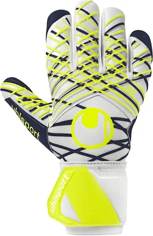 uhlsport | Absolutegrip HN Pro Jr. 2025 | Goalkeeper Gloves | White/Black/Fluo Yellow