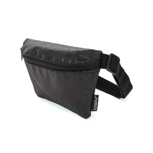 Ultra Slim Black Glam Fanny Pack