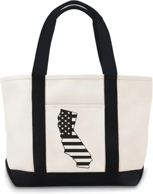 U.S. States Canvas Tote Bag Canvas Bag Use For Grocery Bags,Shopping Bags