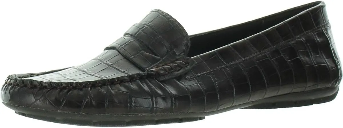VANELi Womens Alika Embossed Crocodile Print Loafers