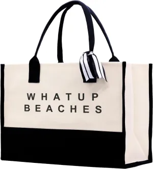 VANESSA ROSELLA Beach Tote Bag Large - Chic Tote Bag for Pool Gym Travel Cruise Picnic Road Trip