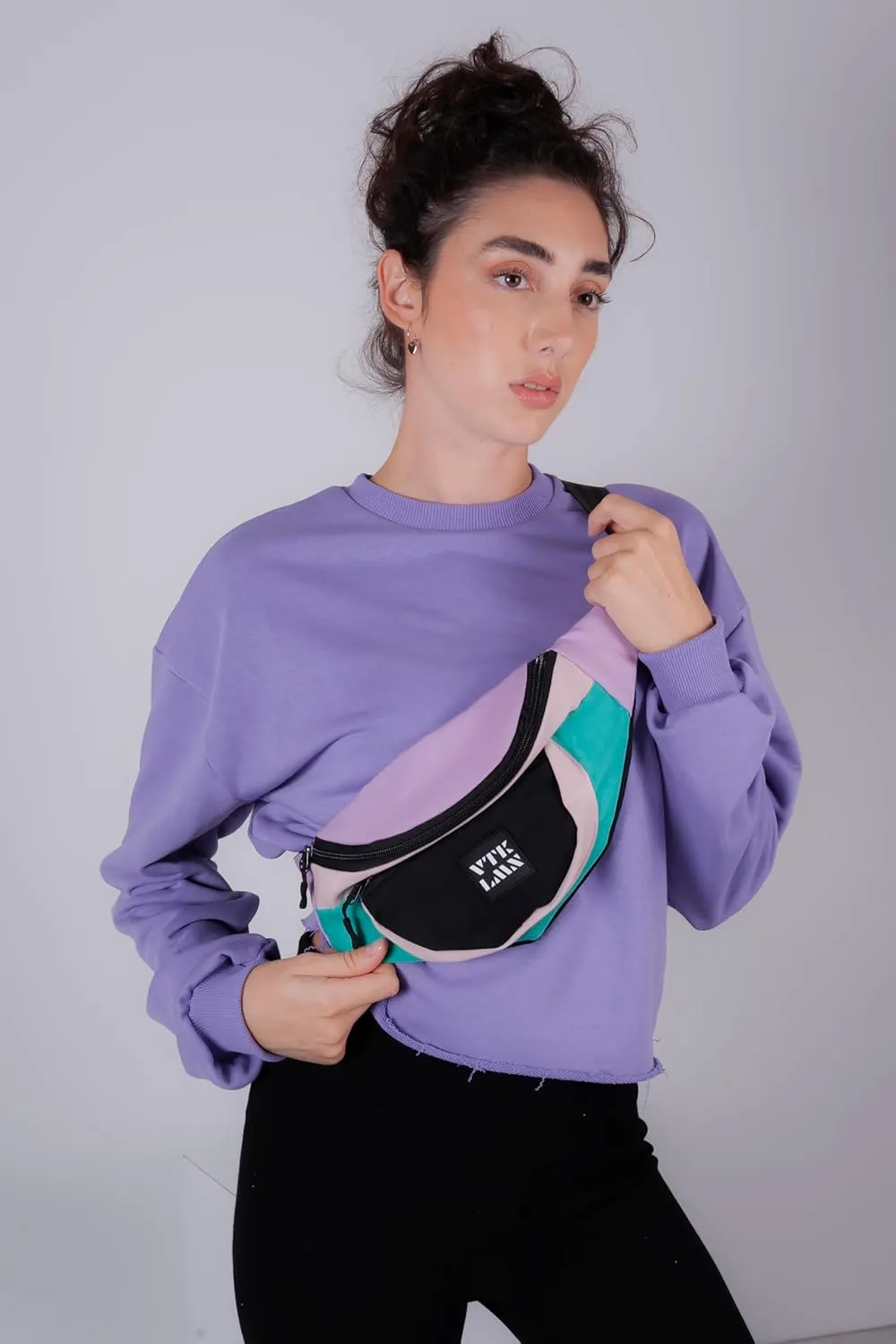 Vatkalimon Unisex Crossbody Bag - Waterproof Belt Bag - Small Crossbody Bag with Adjustable Strap - Gym Bag, Sling Bag, Travel Essentials, Stylish Bum Bag for Hiking, Running & Daily Use