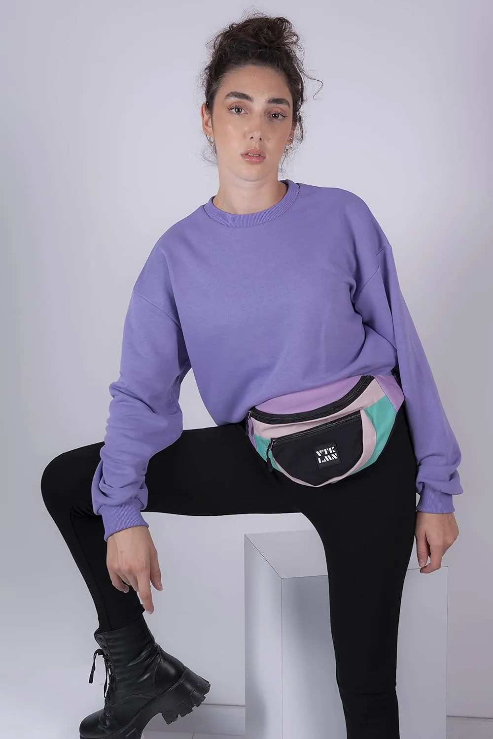 Vatkalimon Unisex Crossbody Bag - Waterproof Belt Bag - Small Crossbody Bag with Adjustable Strap - Gym Bag, Sling Bag, Travel Essentials, Stylish Bum Bag for Hiking, Running & Daily Use