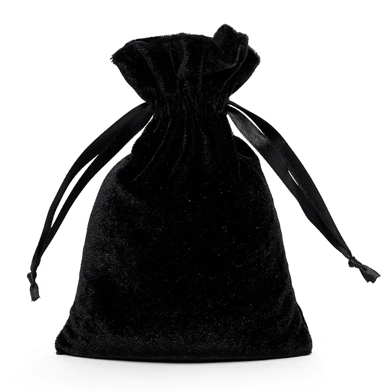 VELVET BAGS SMALL 3"W x 4"H – BLACK 20 UNIT PACK