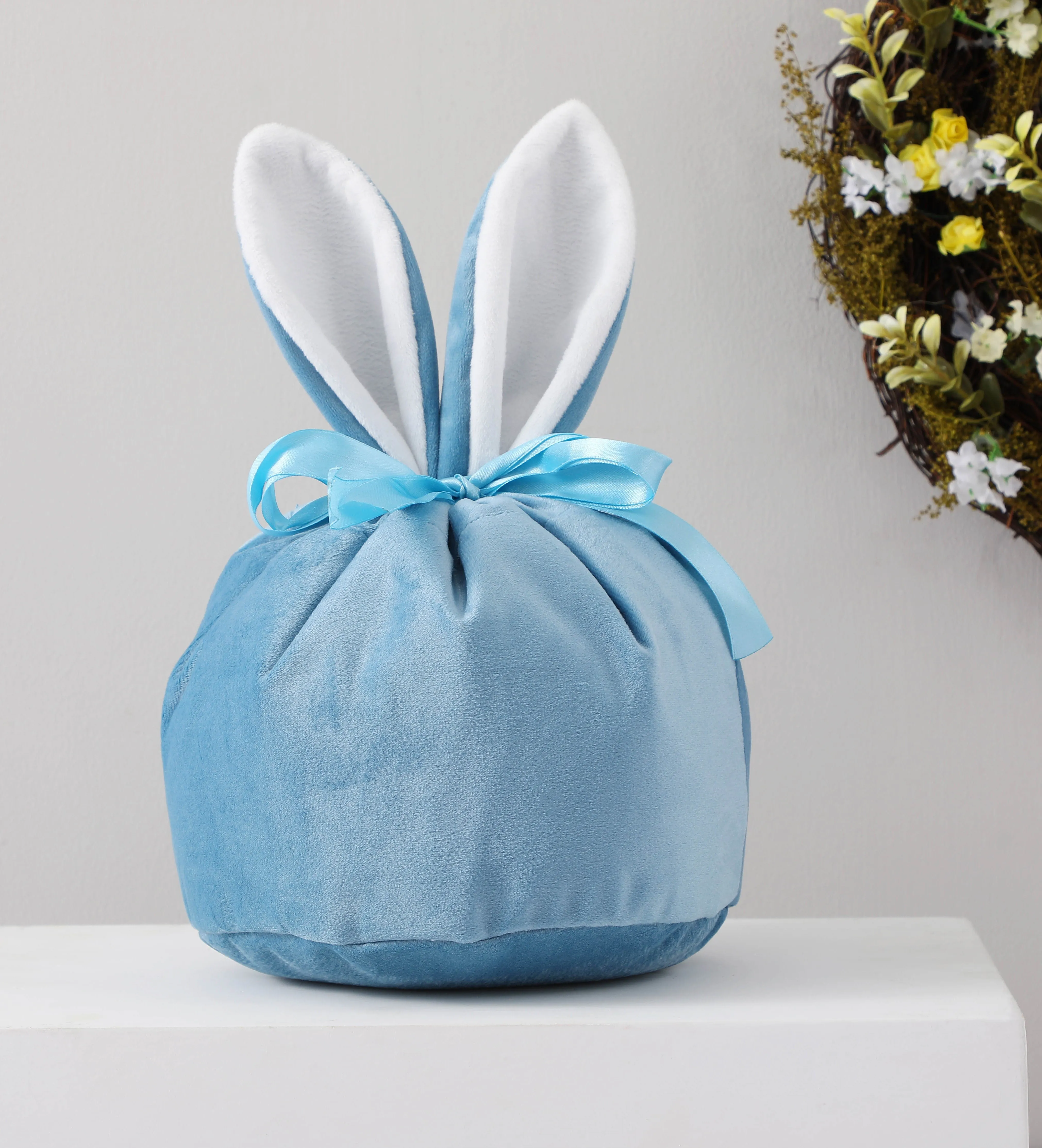 Velvet Bunny Bag - Blue