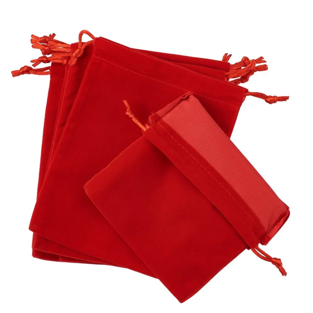 Velvet Red Jewelry Bags