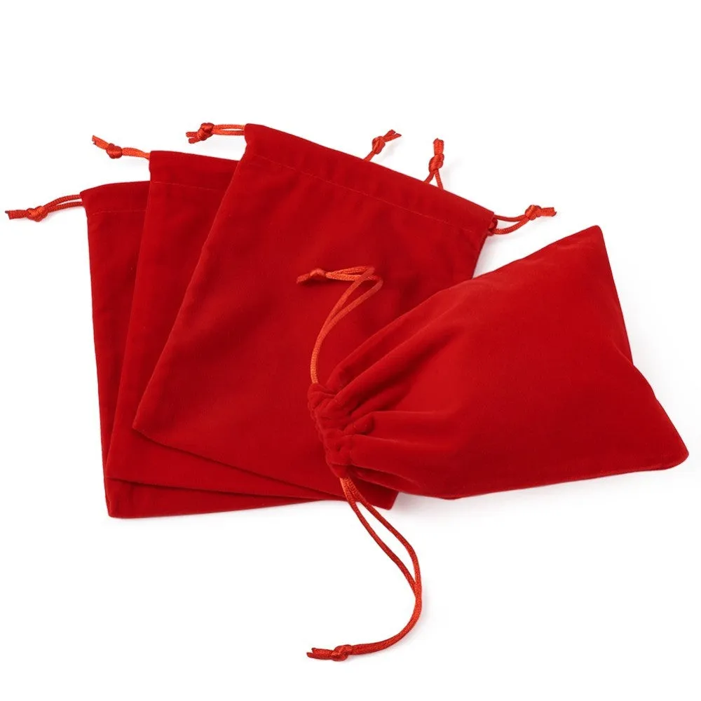 Velvet Red Jewelry Bags