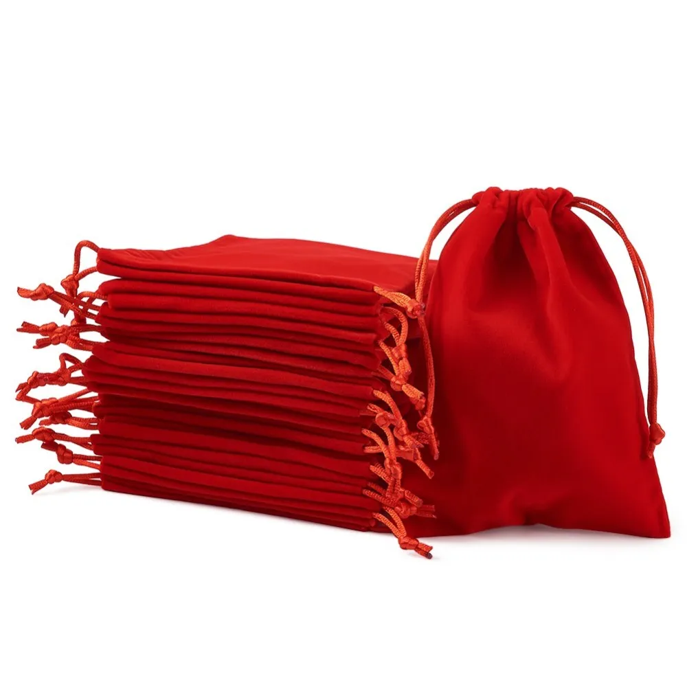 Velvet Red Jewelry Bags