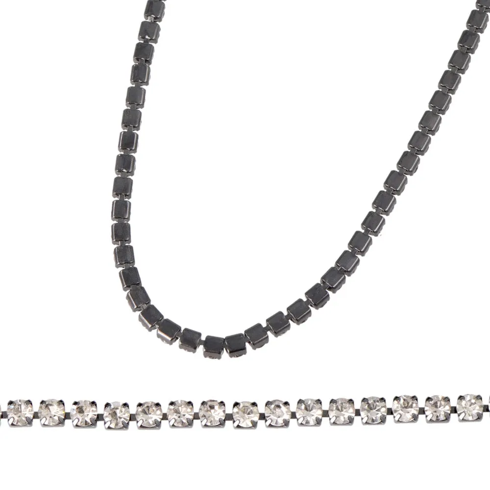 Velvet Ribbon and Cup Chain Choker