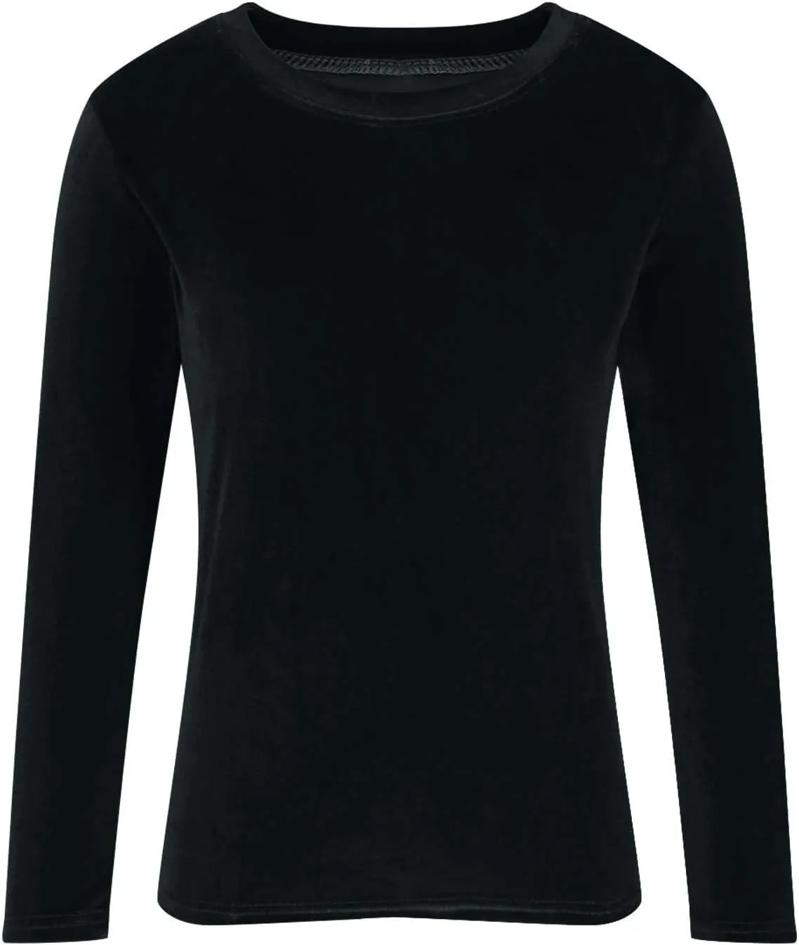 Velvet Tops for Women Long Sleeve Crewneck Soft Velvet Blouse Lightweight Casual Fashion Tshirts
