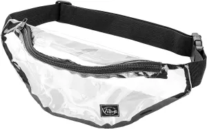 Vibe Festival Gear Fanny Pack for Men Women - Many Prints - Black Holographic Silver Gold Cute Waist Bag for Festival Rave Hiking Running Cycling