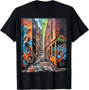 Vibrant Urban Graffiti Street Art T-Shirt