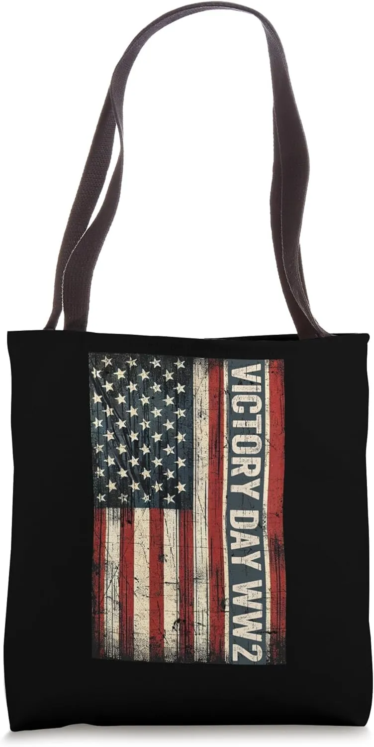 Victory Day America Celebrates Victories WW2 Veterans May 8 Tote Bag