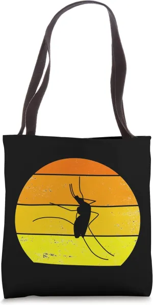 Vintage Mosquito Retro Mosquito Silhouette Animal Lover 60s Tote Bag