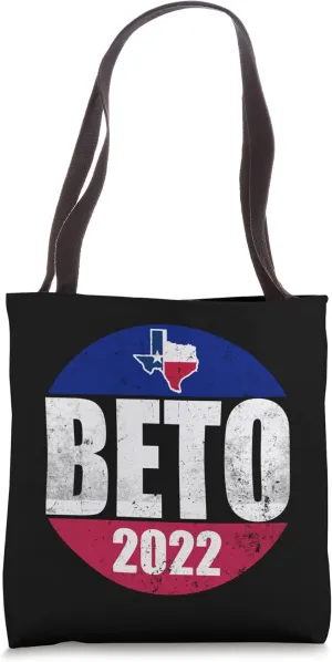 Vote For Beto 2022 Texas Governor Retro Vintage Distressed Tote Bag