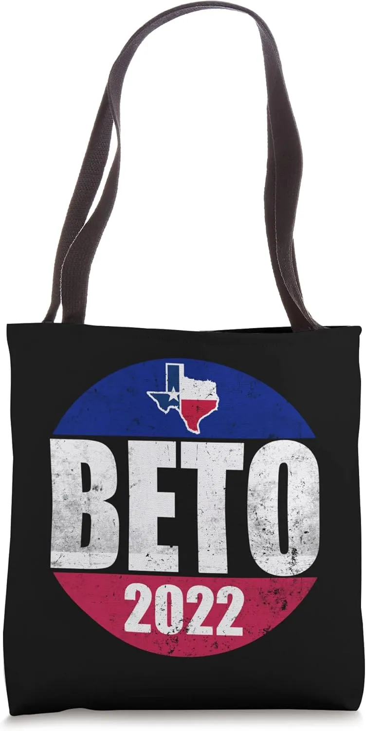 Vote For Beto 2022 Texas Governor Retro Vintage Distressed Tote Bag