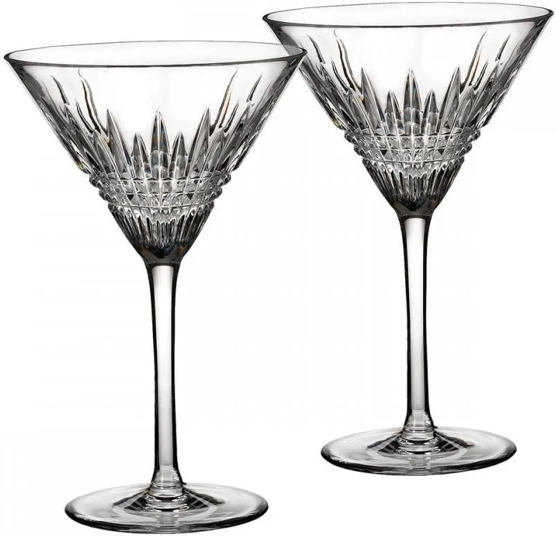 Waterford Lismore Diamond Martini Glass, Set of 2