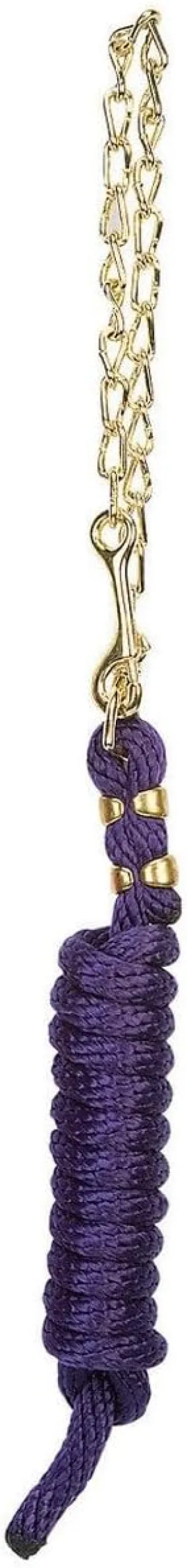 Weaver Equine Poly Lead Rope with Brass Plated Swivel Chain