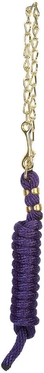 Weaver Equine Poly Lead Rope with Brass Plated Swivel Chain