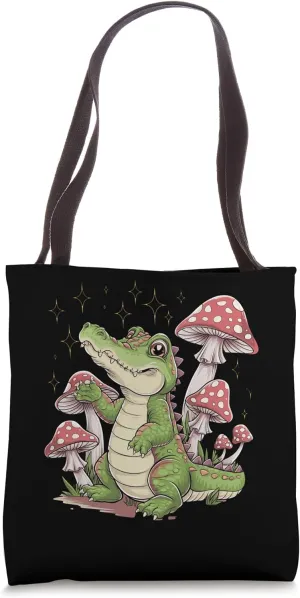 Whimsical Crocodile Hatchling for Nature Lovers Tote Bag