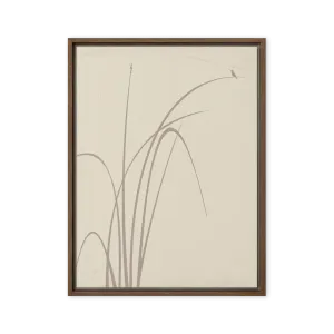 Whispers of Reeds and Wings - Framed canvas