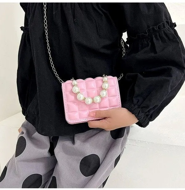 Wholesale PU pearl chain shoulder bag JDC-SD-KR042