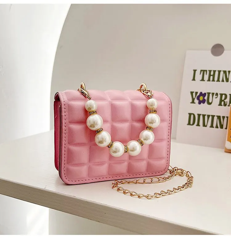 Wholesale PU pearl chain shoulder bag JDC-SD-KR042